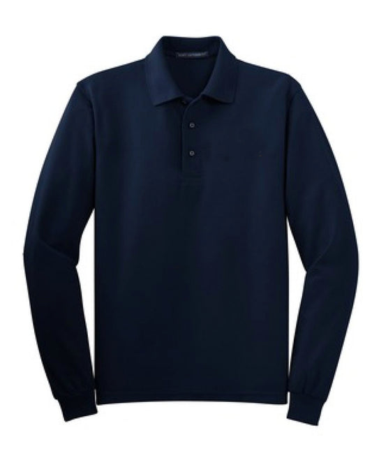 Staff Long Sleeve Polo School Logo