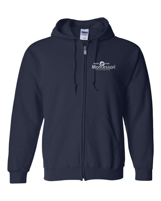 North Park Montessori Heavy Blend™ Full-Zip Hooded Sweatshirt