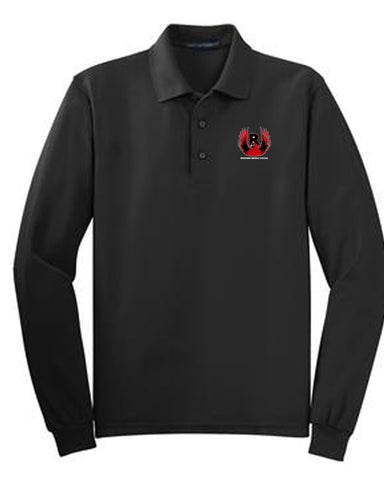 Riverside Middle Embroidered Long Sleeve Polo